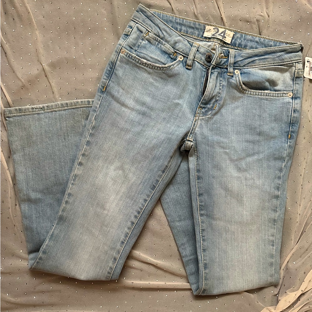 NWT Free People Low Rise Light Wash Denim Jeans